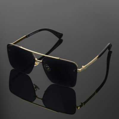 Louis Vuitton Black Half Rimless Sunglasses